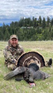 Joe Keene bags a big Spring Tom Turkey at Lazy J Ranch