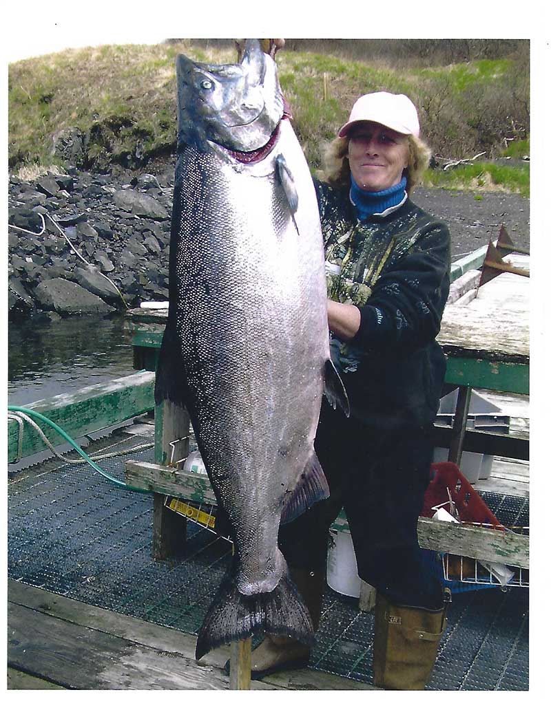 Miss Vicky and Huge King Salmon photo